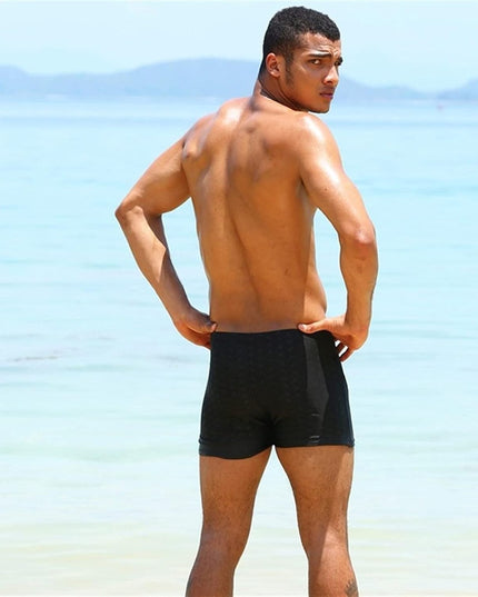 Męskie bokserki kąpielowe w drobne wzorki