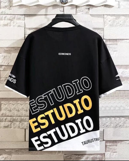 Letni męski T-shirt z krótkim rękawem