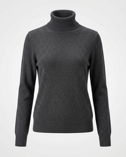Elegancki Sweter Damski Prążkowany Fitted