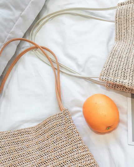 Torba plażowa słomkowa