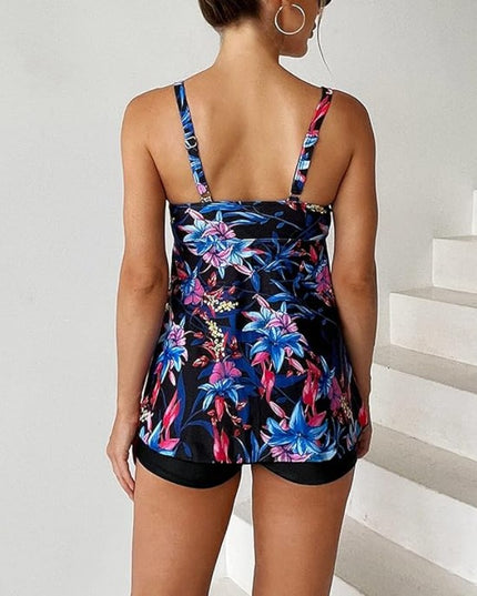 Dwuczęściowy strój kąpielowy tankini z dłuższym topem