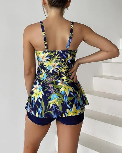 Dwuczęściowy strój kąpielowy tankini z dłuższym topem