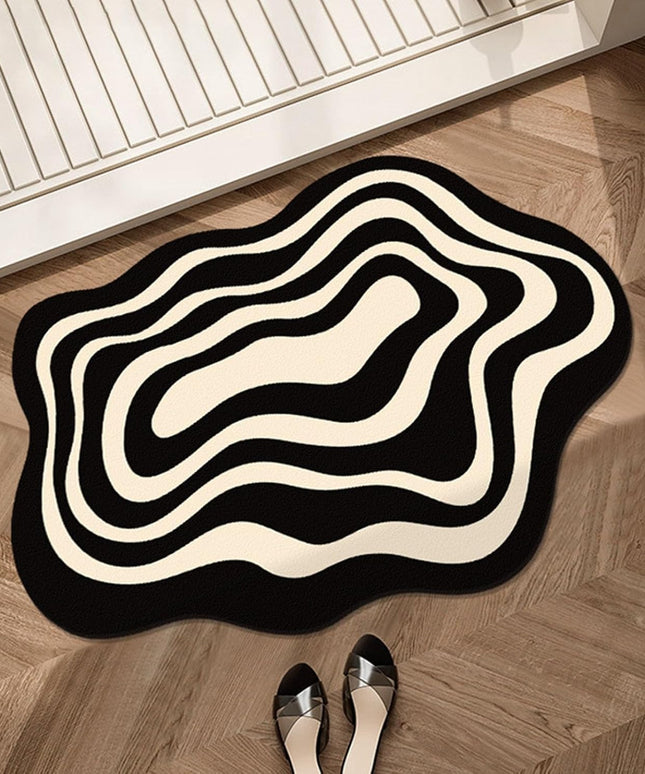 Mata łazienkowa chłonna o nieregularnym kształcie