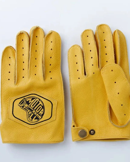 Rękawiczki unisex krótkie z naszywką