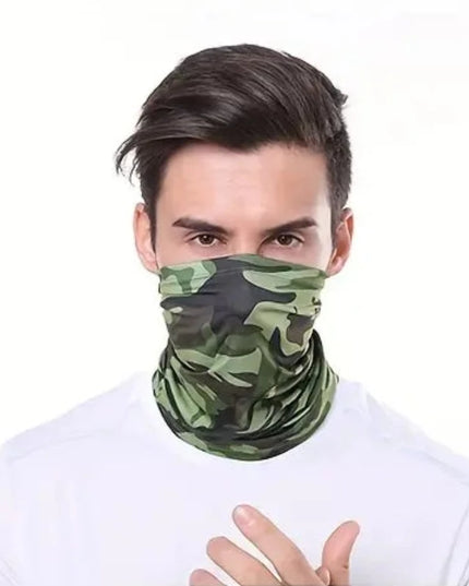 Szalik męski typu komin z motywem moro