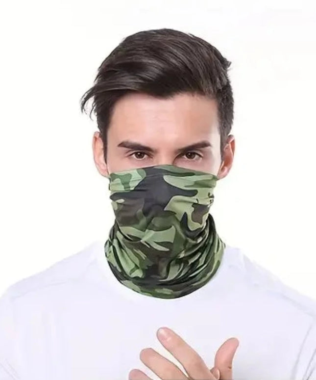 Szalik męski typu komin z motywem moro