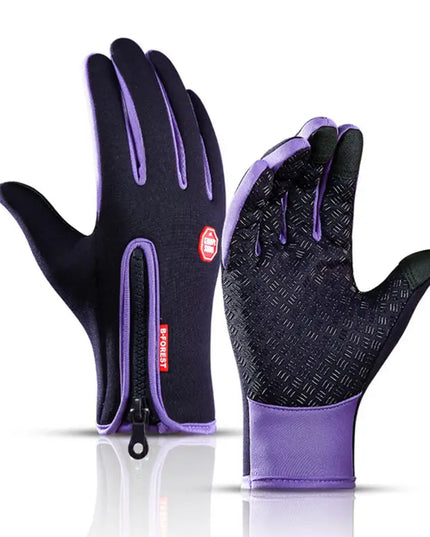 Rękawiczki unisex dotykowe zapinane na suwak