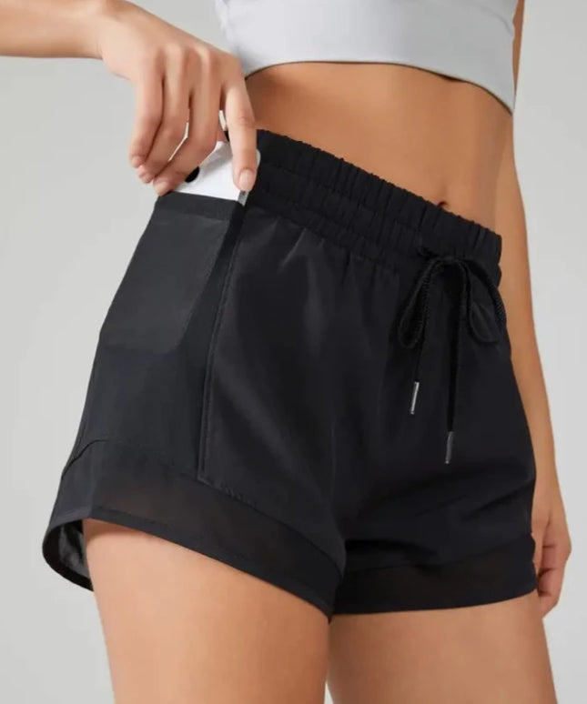 Sportowe szorty damskie oddychające i przewiewne