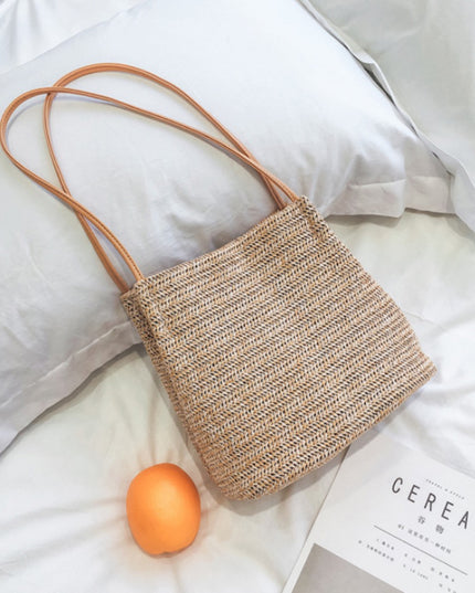 Torba plażowa słomkowa