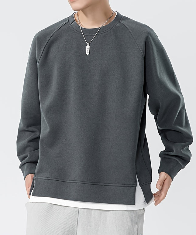 Męska bluza crewneck z bawełną