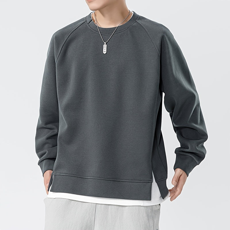 Męska bluza crewneck z bawełną
