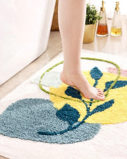 Antypoślizgowa mata łazienkowa z kolorowym wzorem