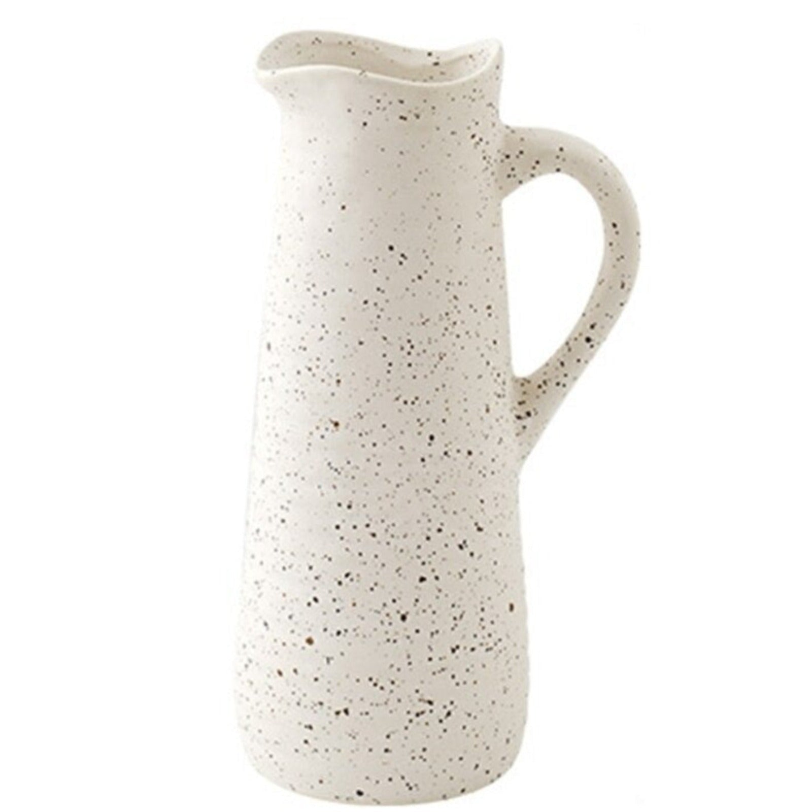 Wazon ceramiczny w jasnych kolorach w kropki