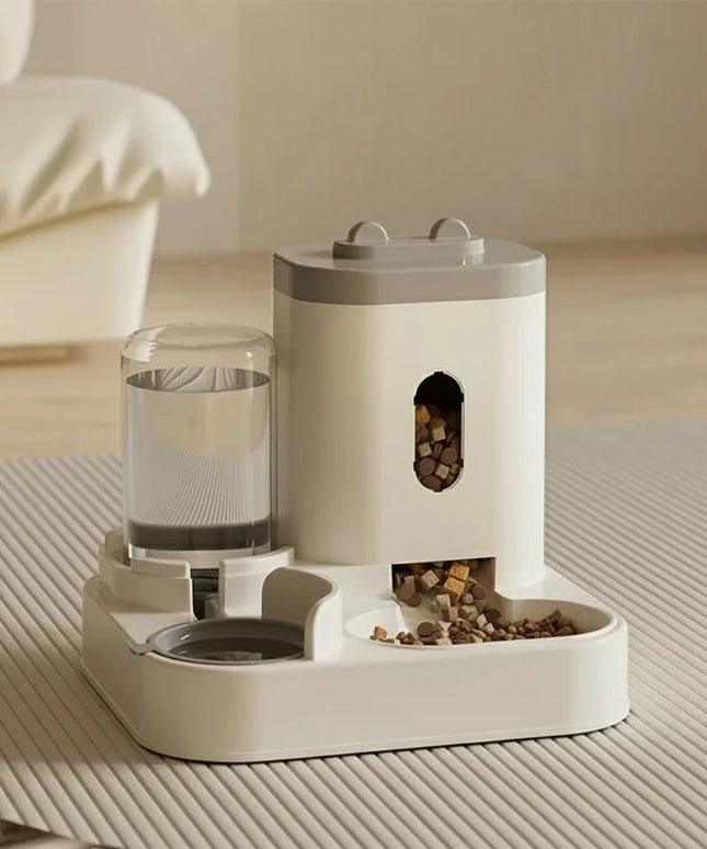 Automatyczny podajnik na karmę dla psa z dozownikiem na wodę