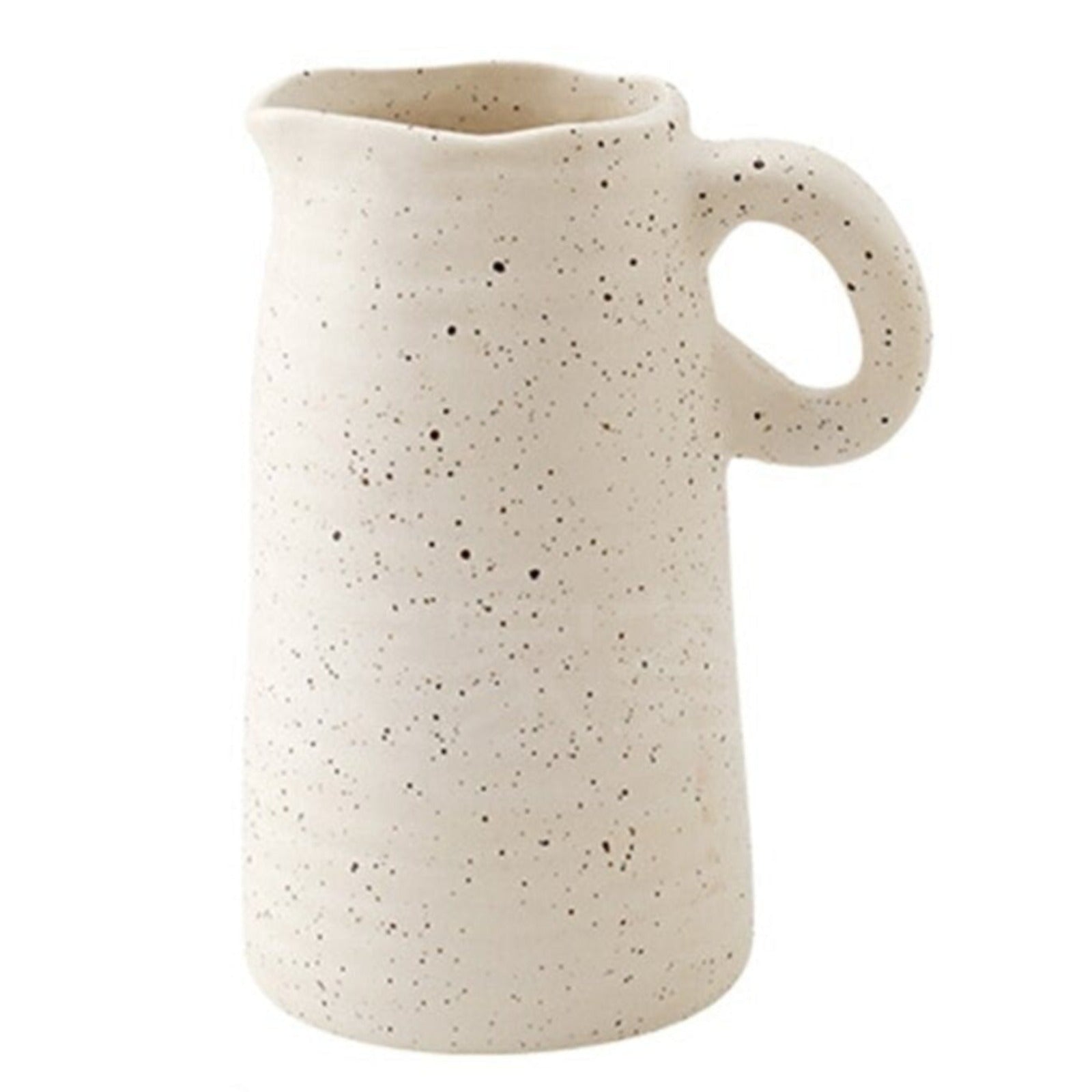 Wazon ceramiczny w jasnych kolorach w kropki