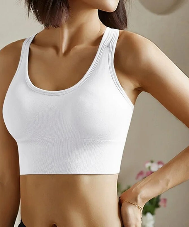 Sportowy biustonosz z zapięciem z tyłu