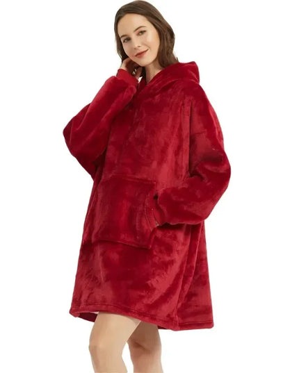 Ciepła kocobluza oversize 2w1 koc i bluza