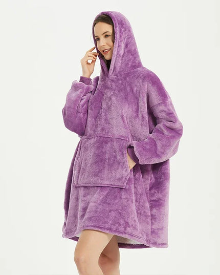 Ciepła kocobluza oversize 2w1 koc i bluza