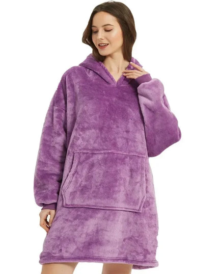 Ciepła kocobluza oversize 2w1 koc i bluza