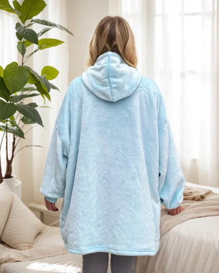 Damska, ciepła kocobluza z polarem i kapturem