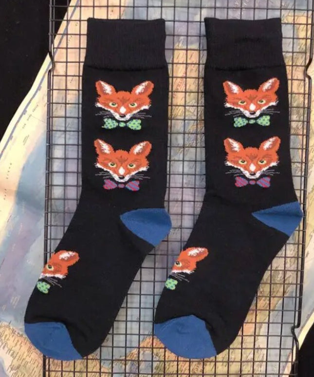 Skarpetki męskie bawełniane w modne wzory