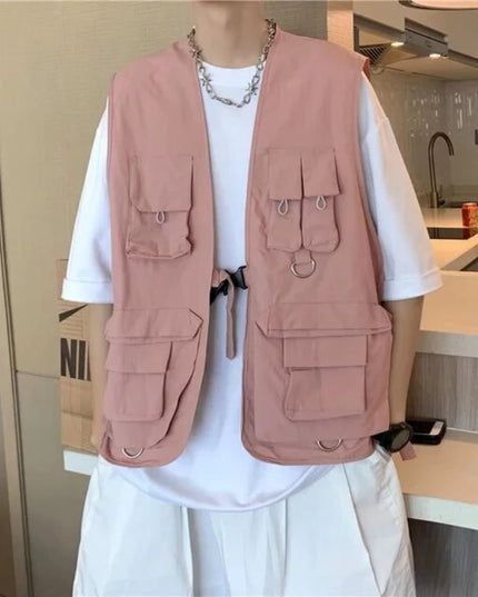 Kamizelka męska z kieszeniami i regulacją