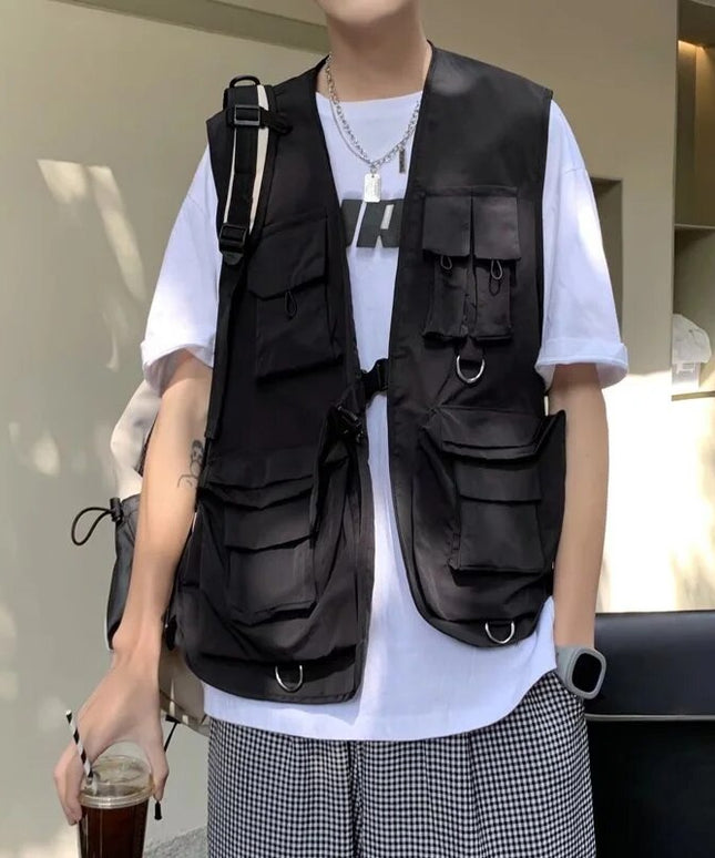 Kamizelka męska z kieszeniami i regulacją