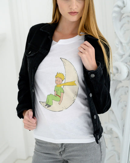 Damski T-shirt z Małym Księciem