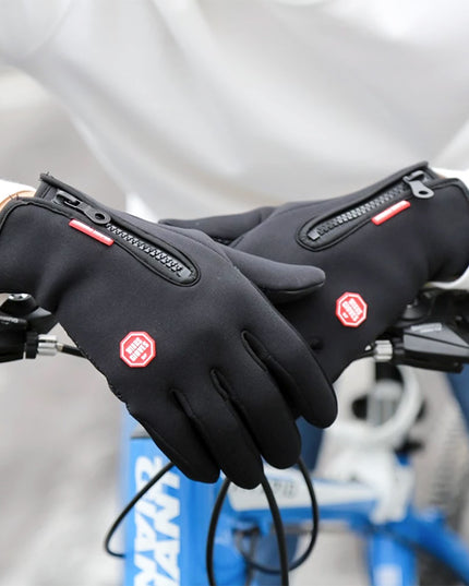 Rękawiczki unisex dotykowe zapinane na suwak