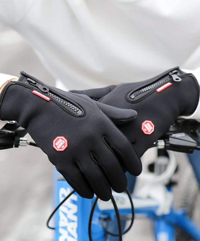 Rękawiczki unisex dotykowe zapinane na suwak