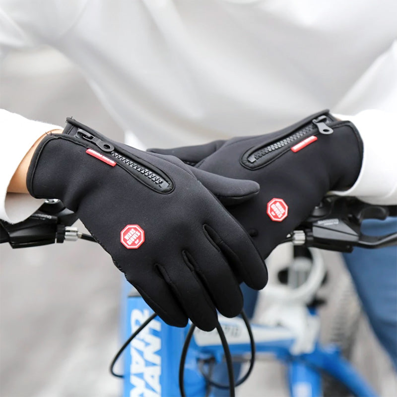 Rękawiczki unisex dotykowe zapinane na suwak