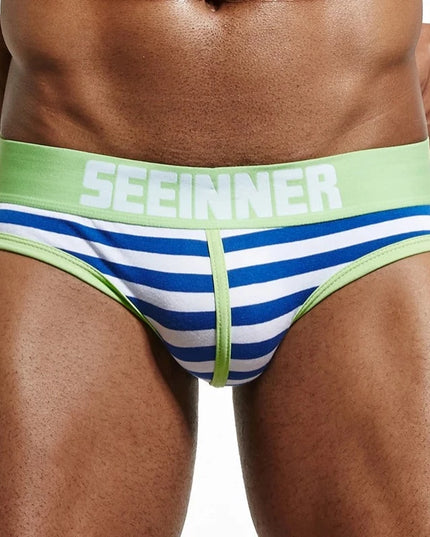 Slipy męskie kolorowe w paski