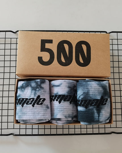 Skarpetki męskie długie 3 pary w pudełku zestaw prezentowy