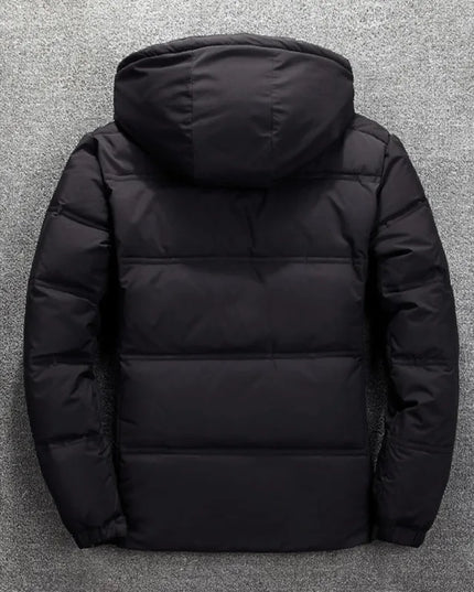Męska zimowa kurtka puchowa z kapturem