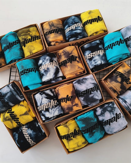 Skarpetki męskie długie 3 pary w pudełku zestaw prezentowy