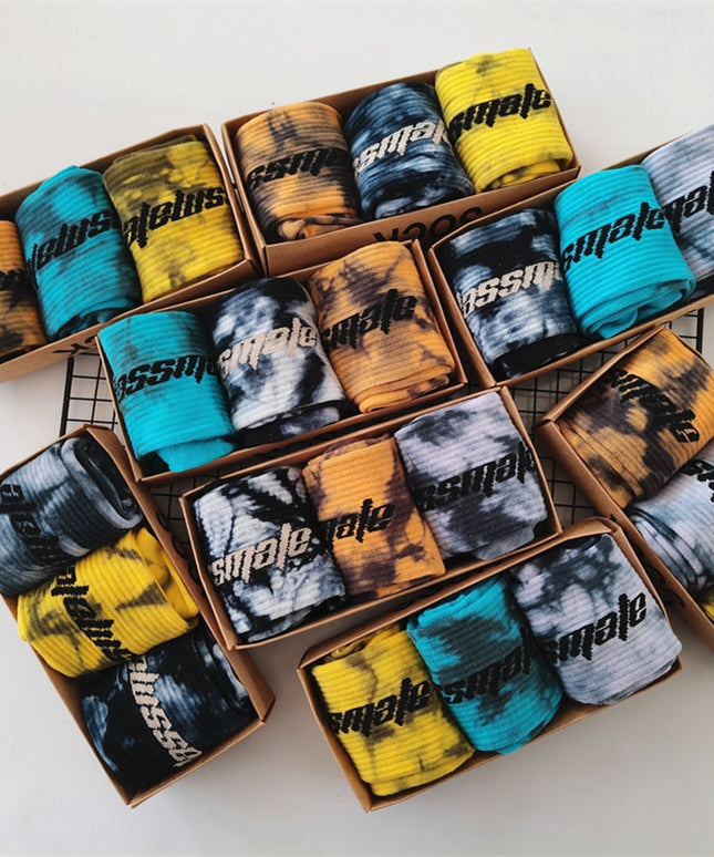 Skarpetki męskie długie 3 pary w pudełku zestaw prezentowy