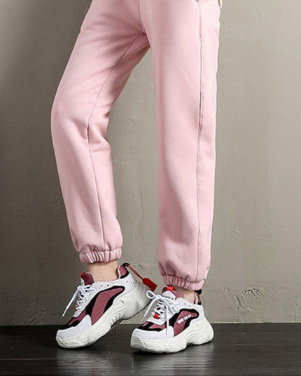 Damskie spodnie zimowe ocieplane miękkie dresy