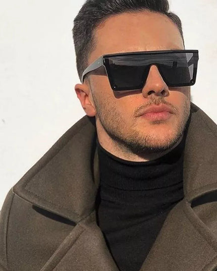 Męskie okulary przeciwsłoneczne kwadratowe