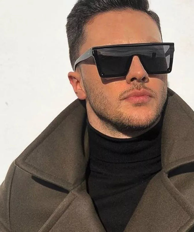 Męskie okulary przeciwsłoneczne kwadratowe