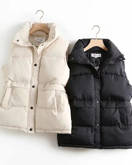 Kamizelka damska zwężana w pasie