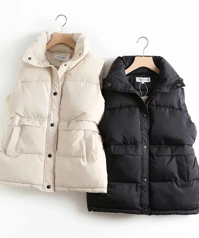 Kamizelka damska zwężana w pasie