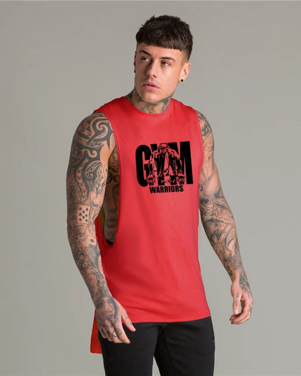 Sportowa koszulka męska tank top z nadrukiem