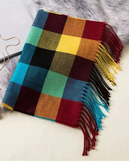 Szalik męski w kratę