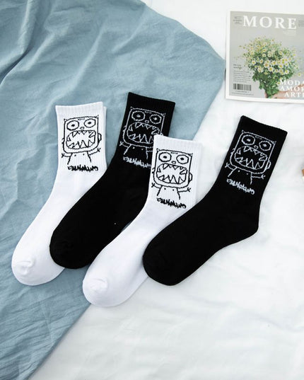 Skarpetki męskie za kostkę z modnymi nadrukami