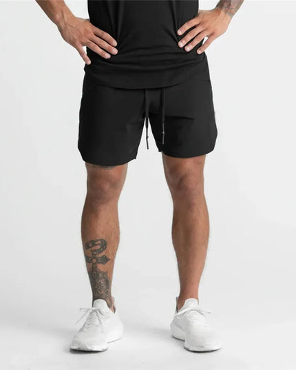 Sportowe spodenki męskie szybkoschnące z kieszeniami