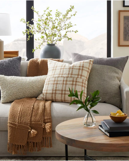 Poszewka na poduszkę pluszowa w jednolitych kolorach