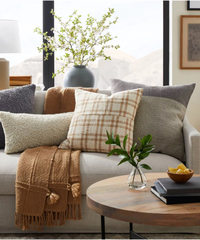 Poszewka na poduszkę pluszowa w jednolitych kolorach