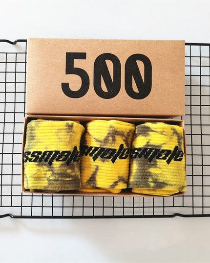 Skarpetki męskie długie 3 pary w pudełku zestaw prezentowy