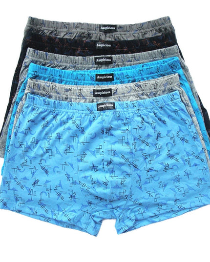 Bokserki luźne męskie wygodne we wzorki 5 sztuk