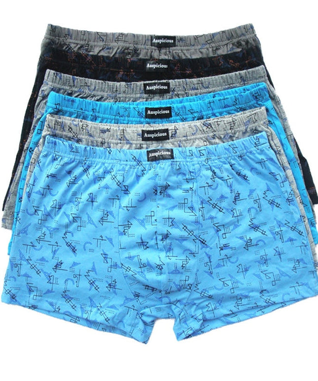 Bokserki luźne męskie wygodne we wzorki 5 sztuk